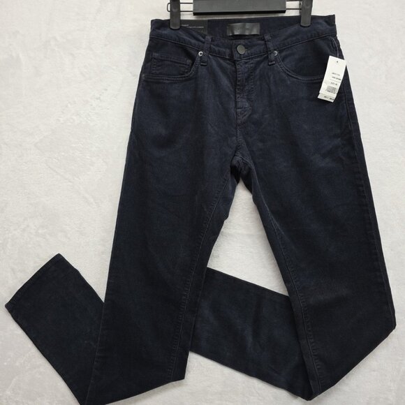 J Brand Tyler Slim Fit Mens Corduroy Pants 30x34 Dark Expanse Black NWT $198Msrp